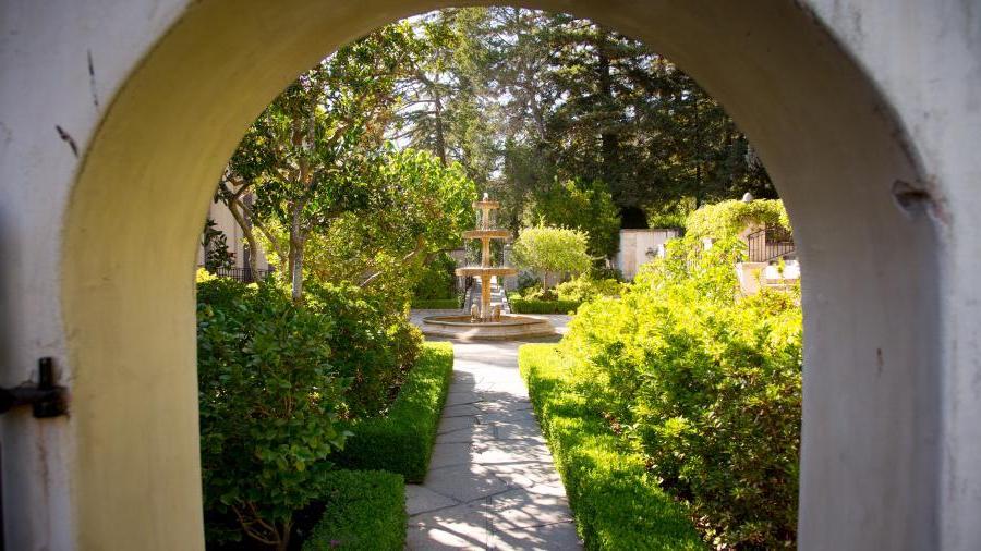 fountain on westmont campus